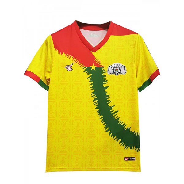 Burkina Faso third jersey soccer uniform men's 3rd sportswear football kit yellow top shirt 2023-2024